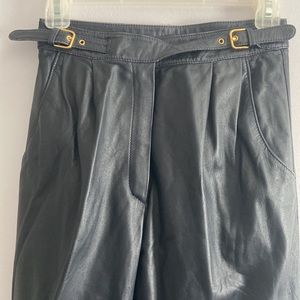 Vintage Alan Austin RARE Leather Trousers MADE IN ITALY 🇮🇹